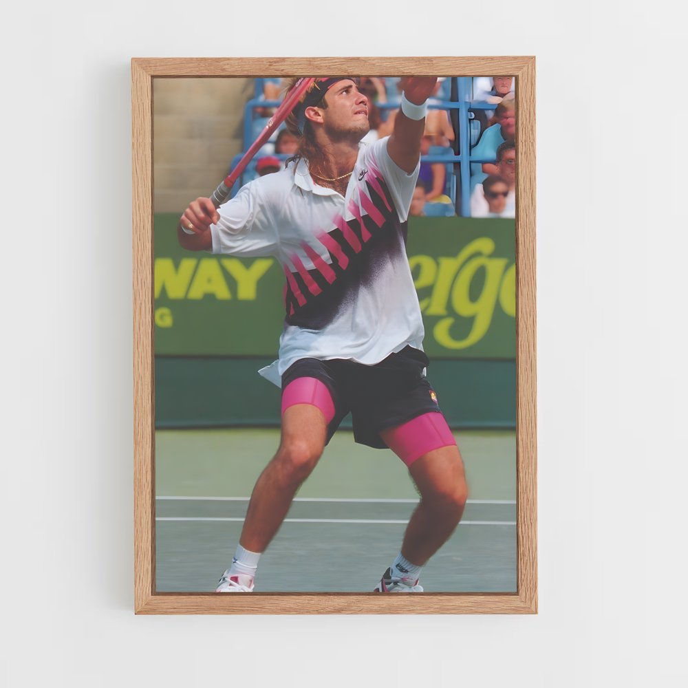 Poster agassi de hommage – affiche Tennis (vue 4)